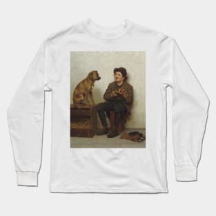 A Taste for Pie by John George Brown Long Sleeve T-Shirt